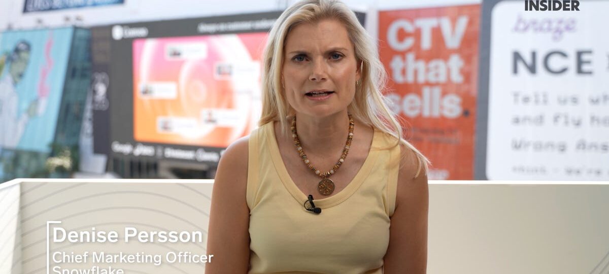 The greatest asset that a CMO has is trust, says Snowflake’s Denise Persson