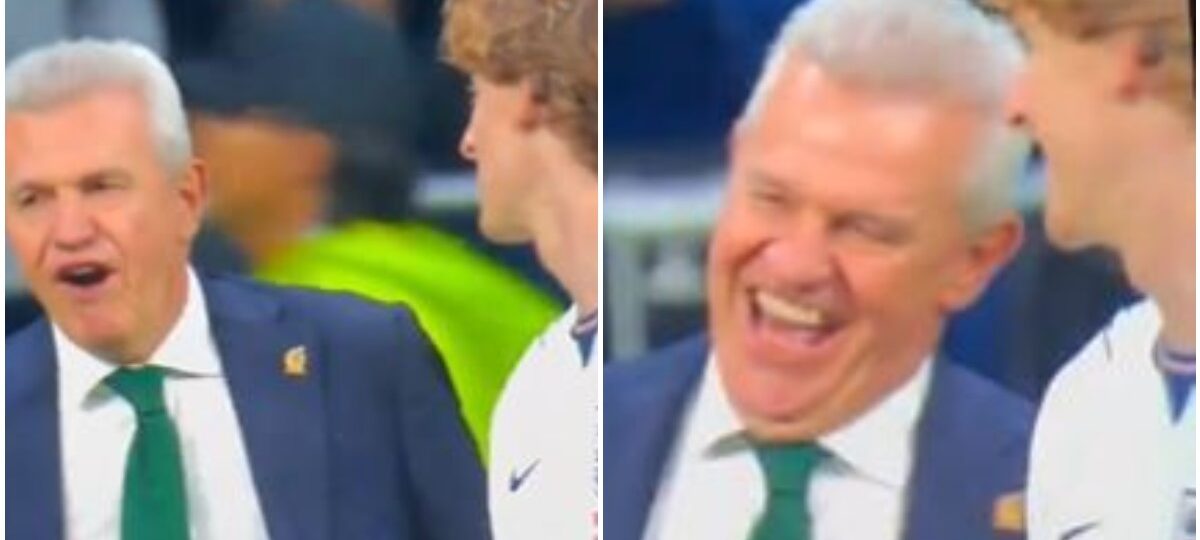 Video: Wholesome moment Mexico coach says “f**k you” to England star & they laugh about it together