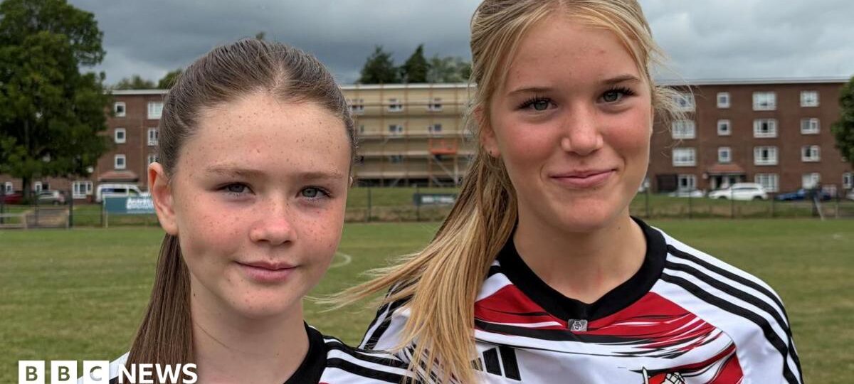 The local girls preparing to take on Liverpool and Manchester United