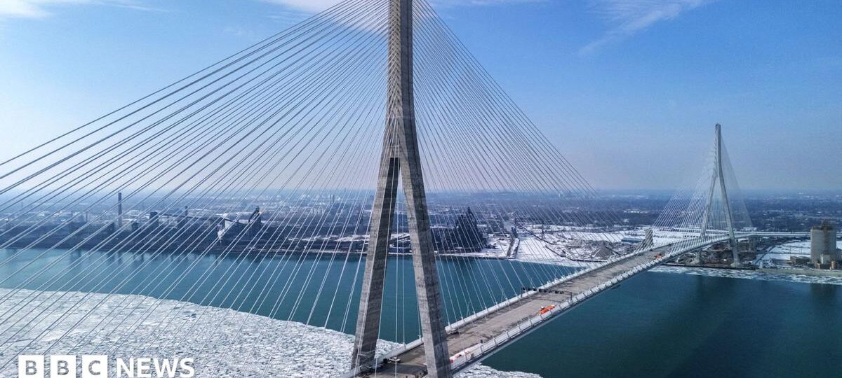 The new $4.5bn bridge which is a symbol of a strained US-Canada relationship