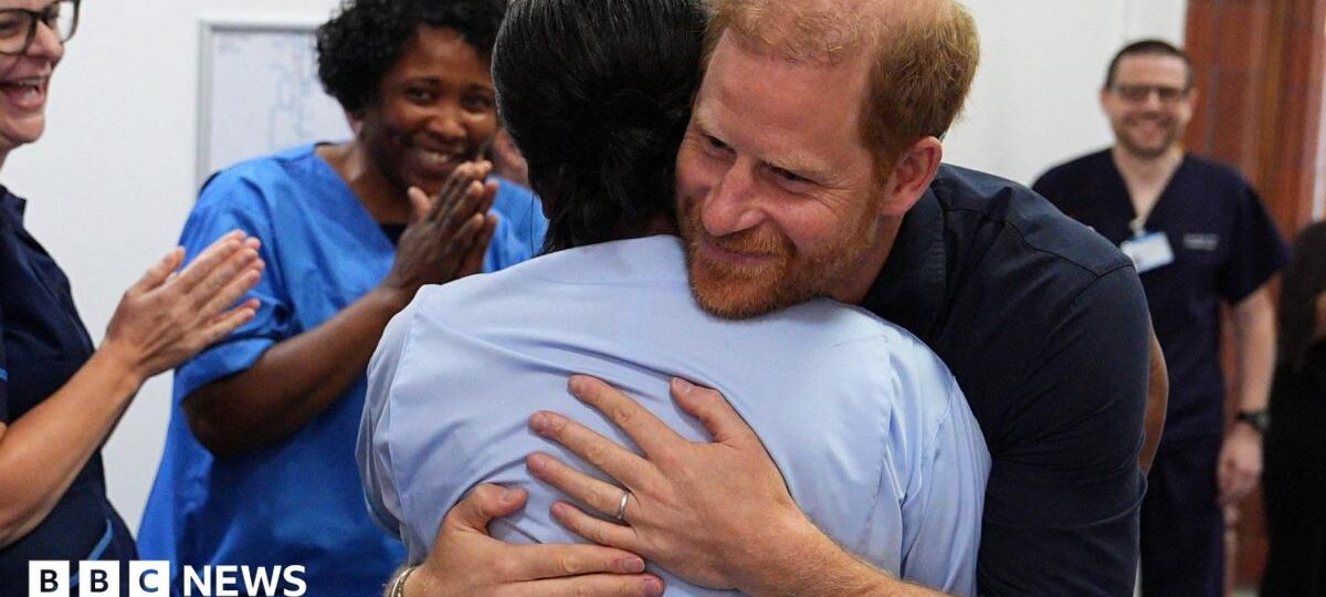 Prince Harry gets UK trip back on track with hospital visit