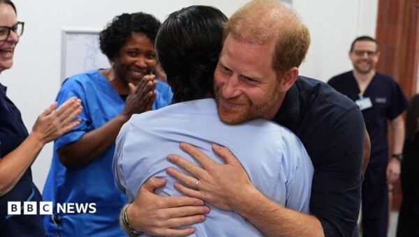 Prince Harry gets UK trip back on track with hospital visit
