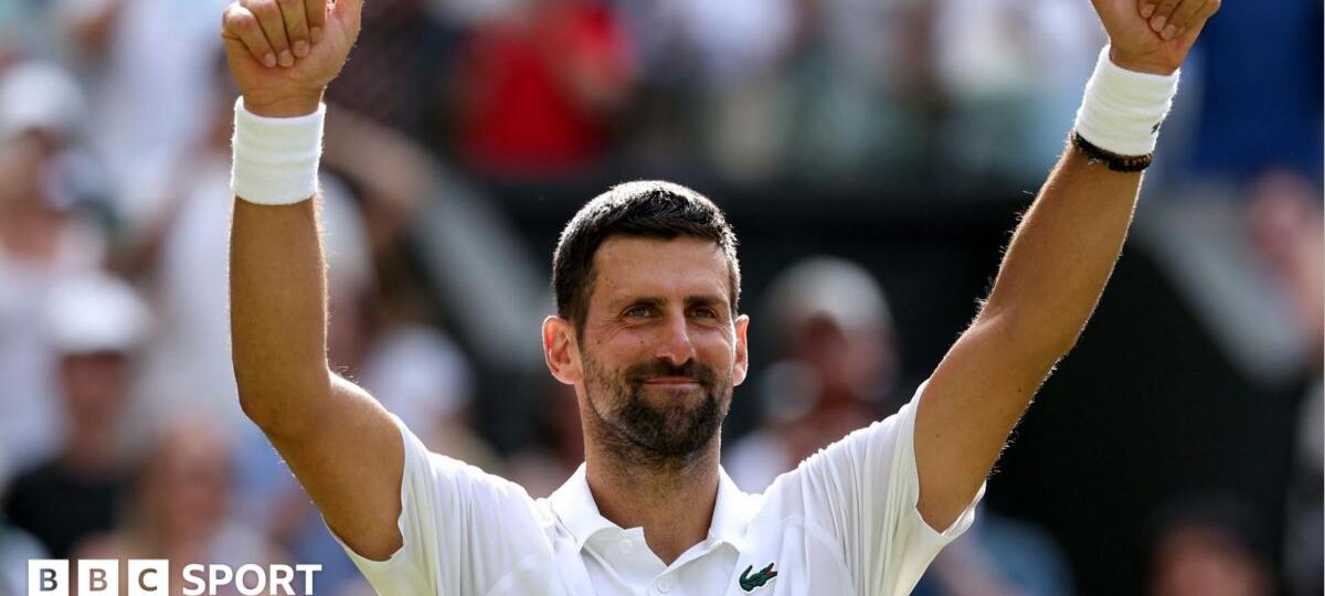 Djokovic breaks Federer's Wimbledon record to reach quarters