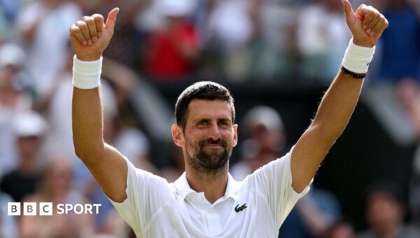 Djokovic breaks Federer’s Wimbledon record to reach quarters