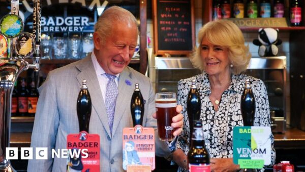 ‘Good day to drown a few sorrows,’ says King as he pours pint