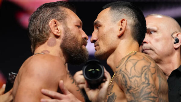 Wildin’! Conor McGregor shows up in lifts with neck hickies for UFC 329 ceremonial weigh-ins