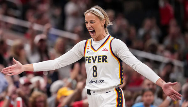 Sophie Cunningham wears ‘spicy’ pregame fit with tiny leather shorts for Fever-Aces