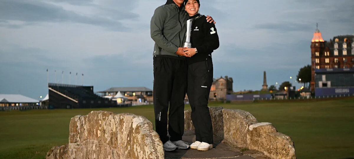 Lydia Ko has husband on the bag at Evian, jokes he’s not getting paid