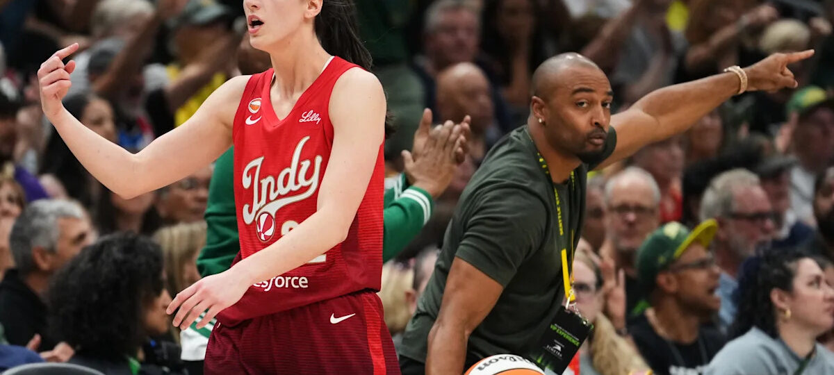 Clark and Mitchell lead Fever to their 4th straight victory, 105-95 over the Storm