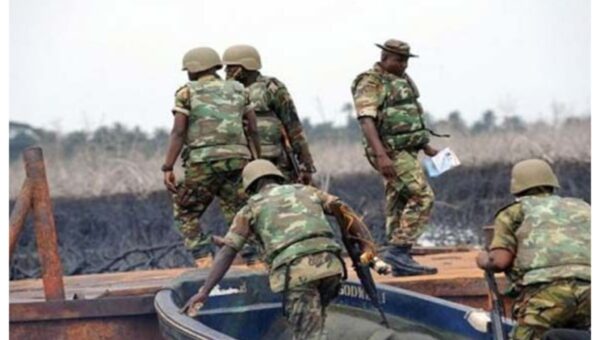 Navy dismantles crude oil theft storage infrastructure in Rivers
