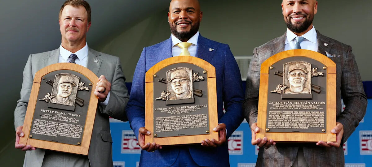 2026 Baseball Hall of Fame induction: Carlos Beltrán, Andruw Jones, Jeff Kent speak of national, organizational pride while enshrined