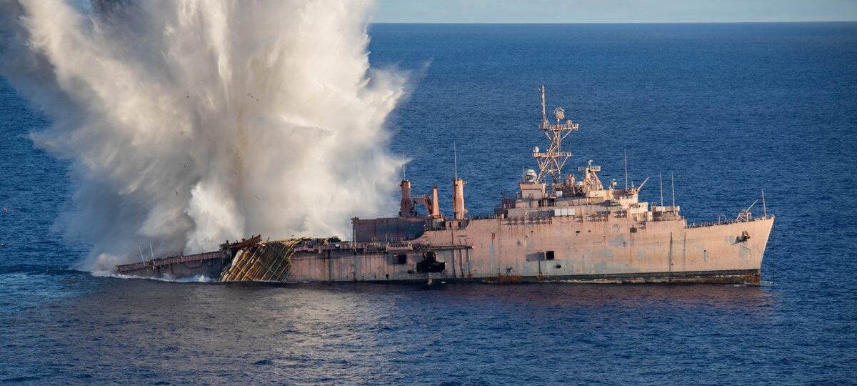 A Japanese submarine sank USS Juneau in World War II. One just did it again as the US and its allies train for a Pacific fight.