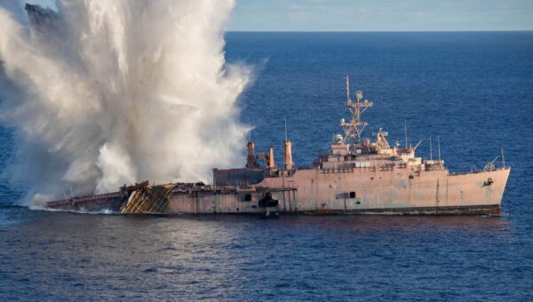 A Japanese submarine sank USS Juneau in World War II. One just did it again as the US and its allies train for a Pacific fight.