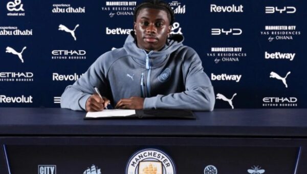 Man City Sign Teenage Winger Monga On Five-Year Deal