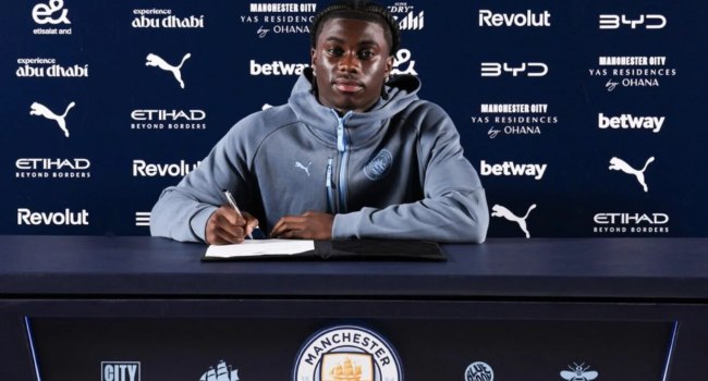 Man City Sign Teenage Winger Monga On Five-Year Deal