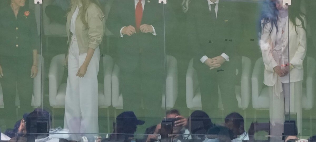 Trump arrives at World Cup final for Argentina vs. Spain matchup