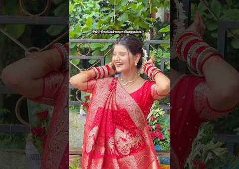 To kaisa hai saree look? #shadiwalaghar #shorts
