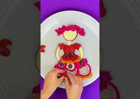 Dress Like A FRUIT Princess! 🍉 Emmie Fruit Craft & Pretty Dress Hacks #kids #shorts