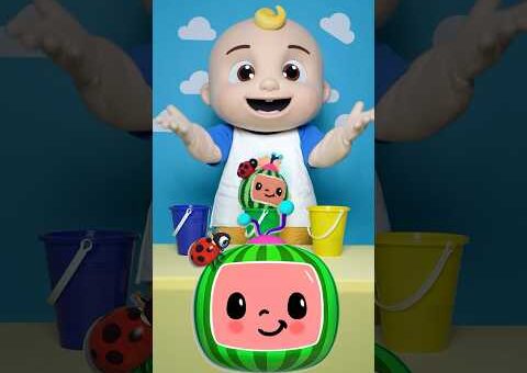 What’s Under the CoComelon!? 🍉 Color Matching Game! 🪣 #kids #shorts