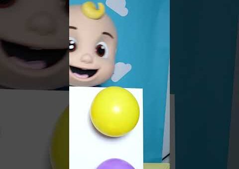 Can You Name the Colors? 🌈 Balloon Pop with JJ! 🎈 Learn Through Play! #Cocomelon #Kids #Shorts