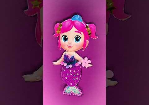 Who’s This MERMAID In Front Of Me? 🧜‍♀️ Emmie Costume Craft Challenge #kids #shorts