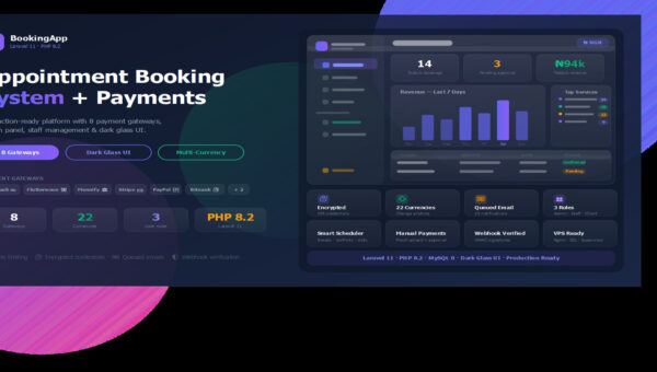 Appointment Booking System Laravel Script