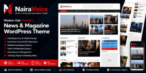 NairaVoice News & Magazine WordPress Theme