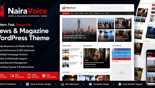 NairaVoice News & Magazine WordPress Theme