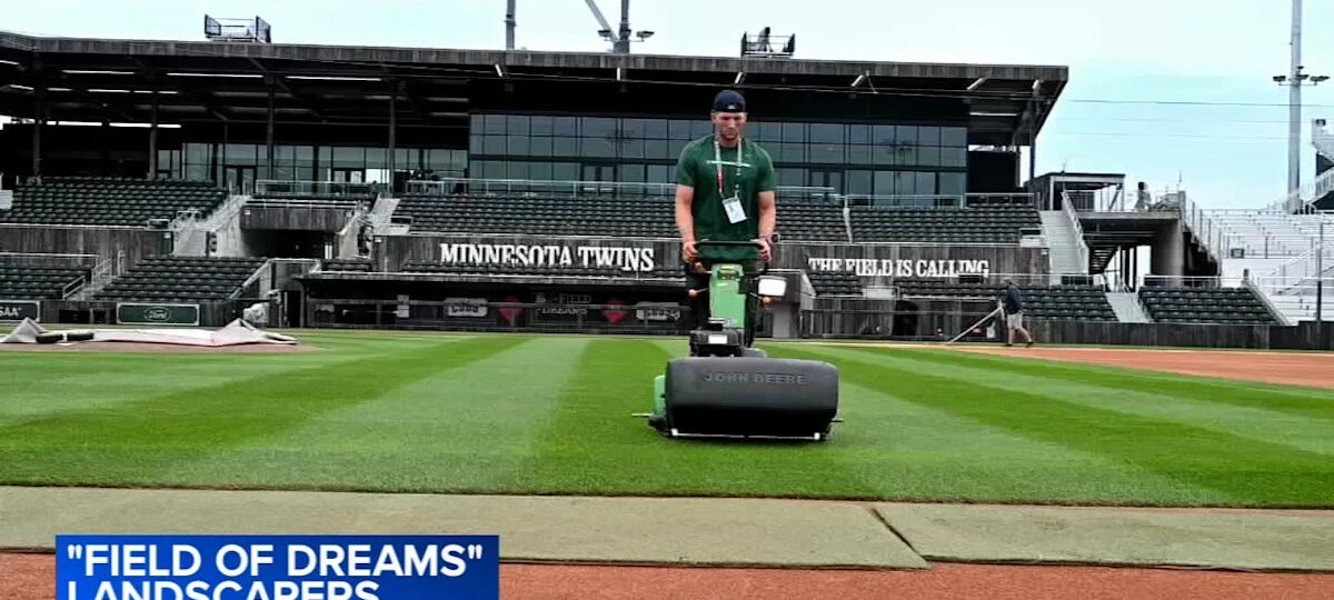 Grounds crew from Blue Bell, Pa. helped build Field of Dreams game site in Iowa