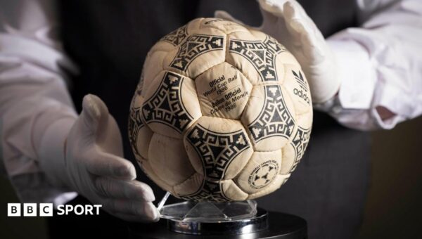 Maradona’s ‘Hand of God’ ball sells for £2.5m