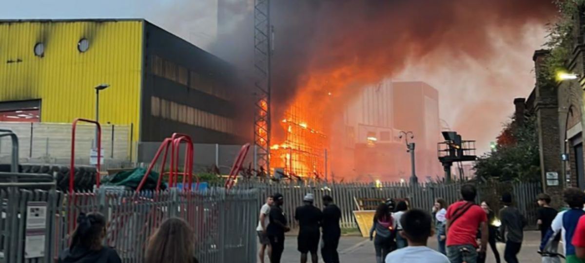 Fire engulfs Bermondsey waste centre