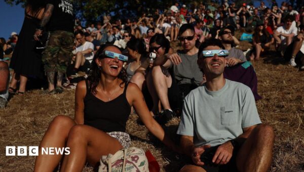 Watch: Solar eclipse seen over UK skies