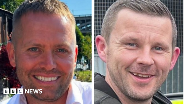 Families of two police officers killed in crash say they were heroes