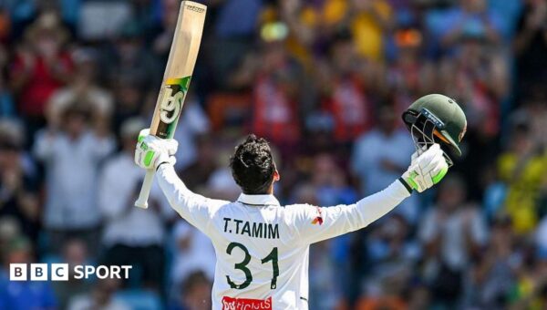 Hasan hits Bangladesh’s first century in Australia