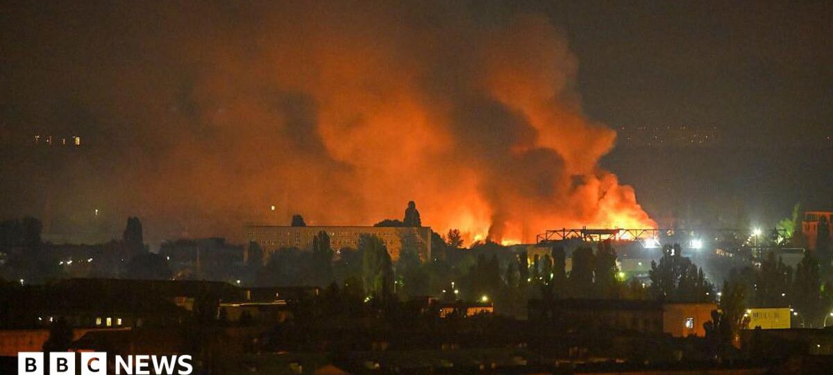 Russian ballistic missile strike on Kyiv kills one and injures others