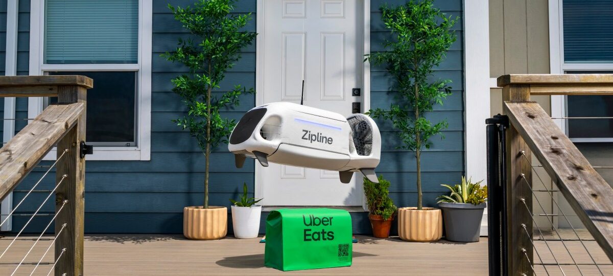 Uber adds Zipline drones to its Eats delivery network