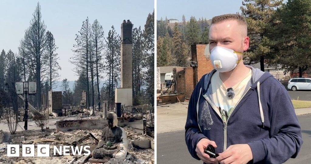 ‘Wiped out’ - BBC reports from Spokane neighbourhood devastated by fires
