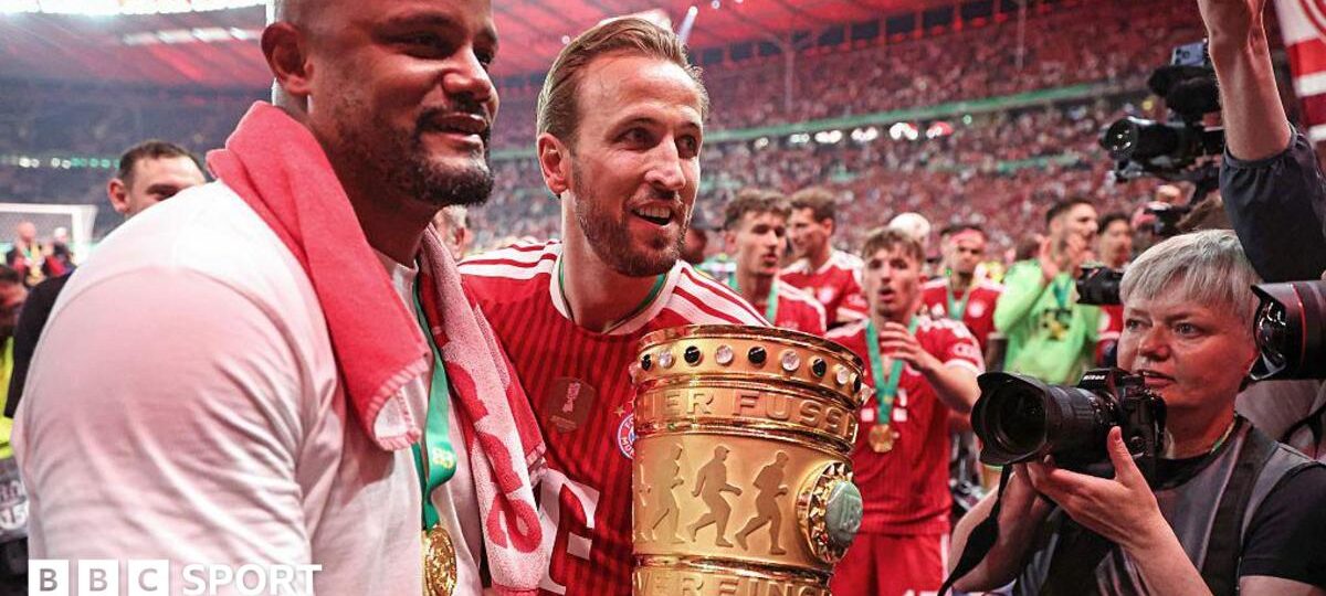 What is the aim for Kompany, Kane and Bayern?