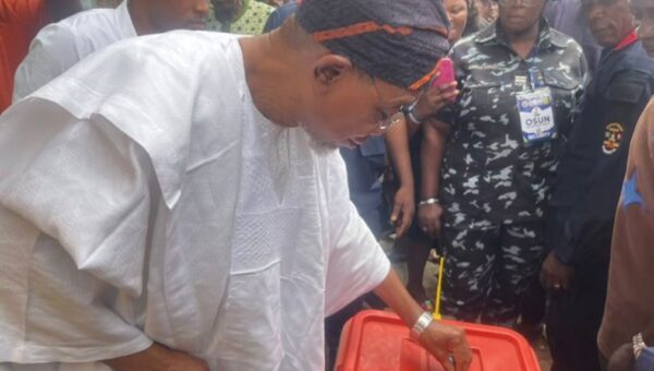 Osun decides: ADC National Secretary, Aregbesola casts his vote