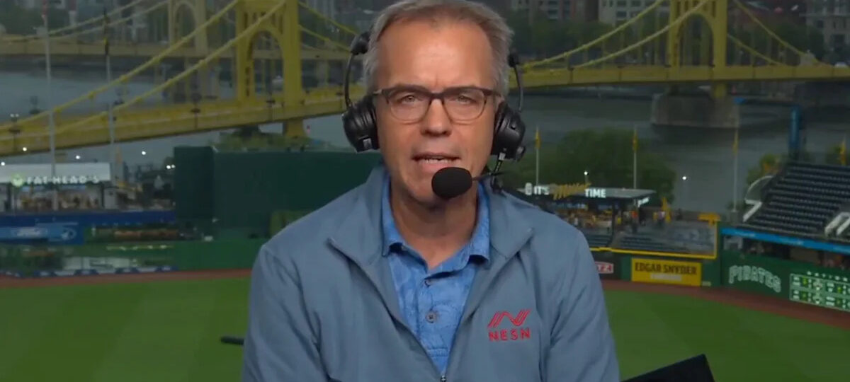 Tom Caron makes embarrassing flub during endless Red Sox-Pirates rain delay