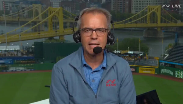 Tom Caron makes embarrassing flub during endless Red Sox-Pirates rain delay