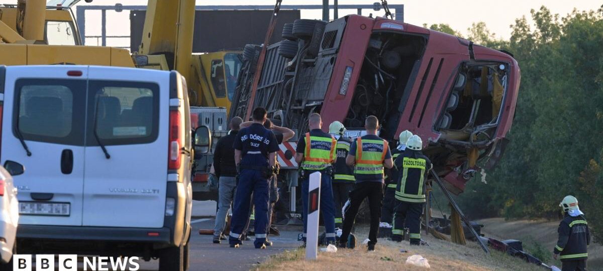 Twelve killed as Polish bus veers off Hungarian motorway