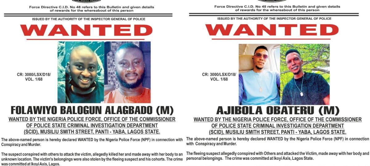 Nigeria Police declare two persons wanted over alleged murder in Lagos