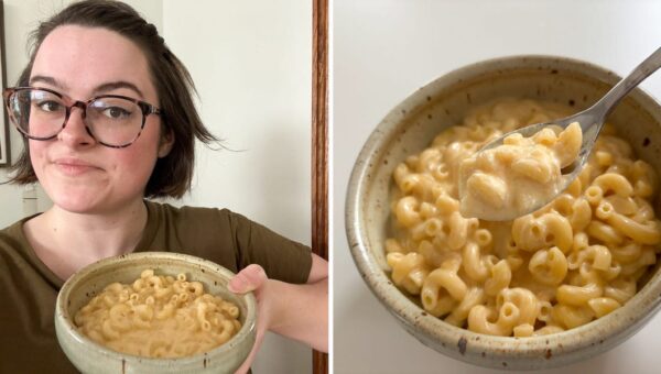 I tried a recipe for a single serving of mac and cheese. It’s packed with protein and only took 20 minutes to make.