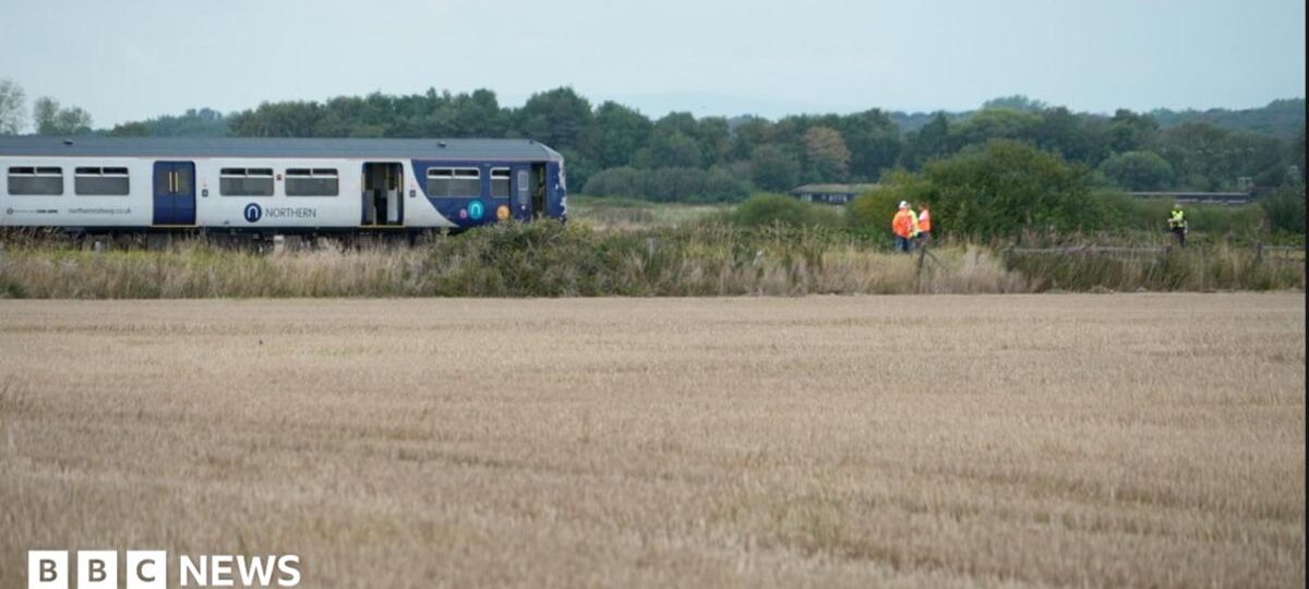 Man dies after train hits van on level crossing