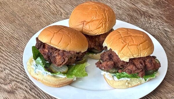 I made Ina Garten’s fried-chicken sandwiches. They were fantastic — and the air fryer made the leftovers a hit, too.