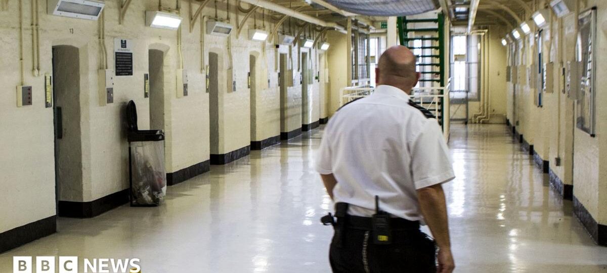 Male prisons in England and Wales have fewer than 1,800 spaces