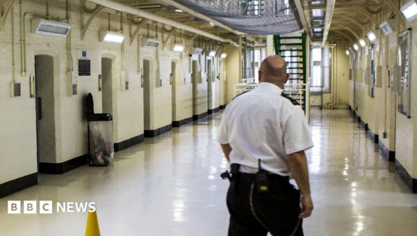 Male prisons in England and Wales have fewer than 1,800 spaces