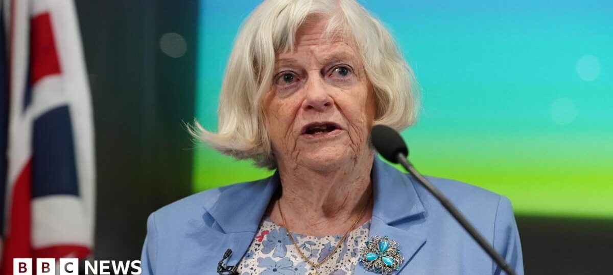 Ann Widdecombe's loved ones gather for her funeral