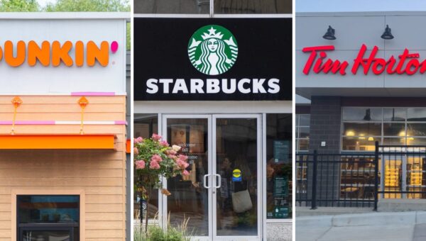 I spent $10 on breakfast at Dunkin', Starbucks, and Tim Hortons. One chain provided the best value by a long shot.